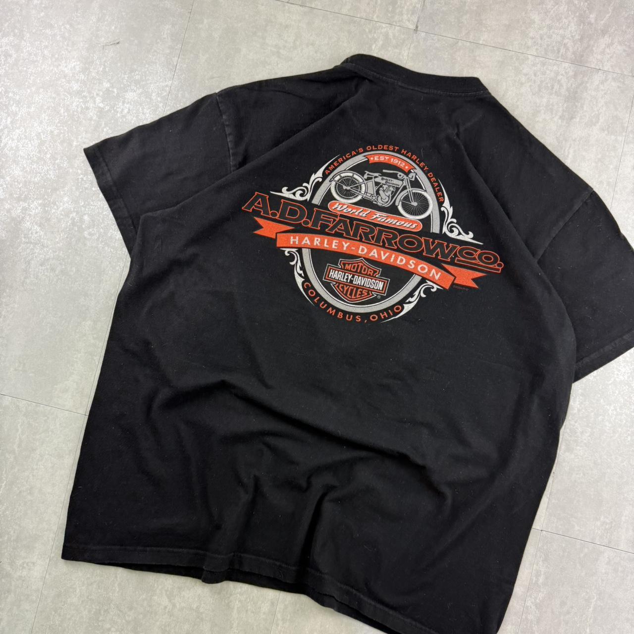 Harley Davidson 2000s biker spellout T shirt