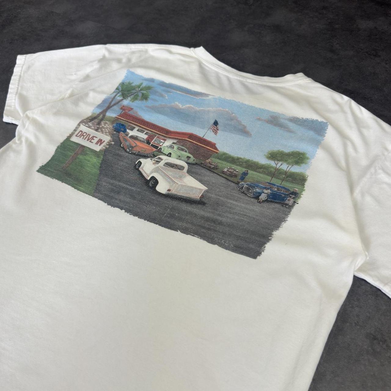 In-N-Out T 2000s Y2K logo Classic Diner print design