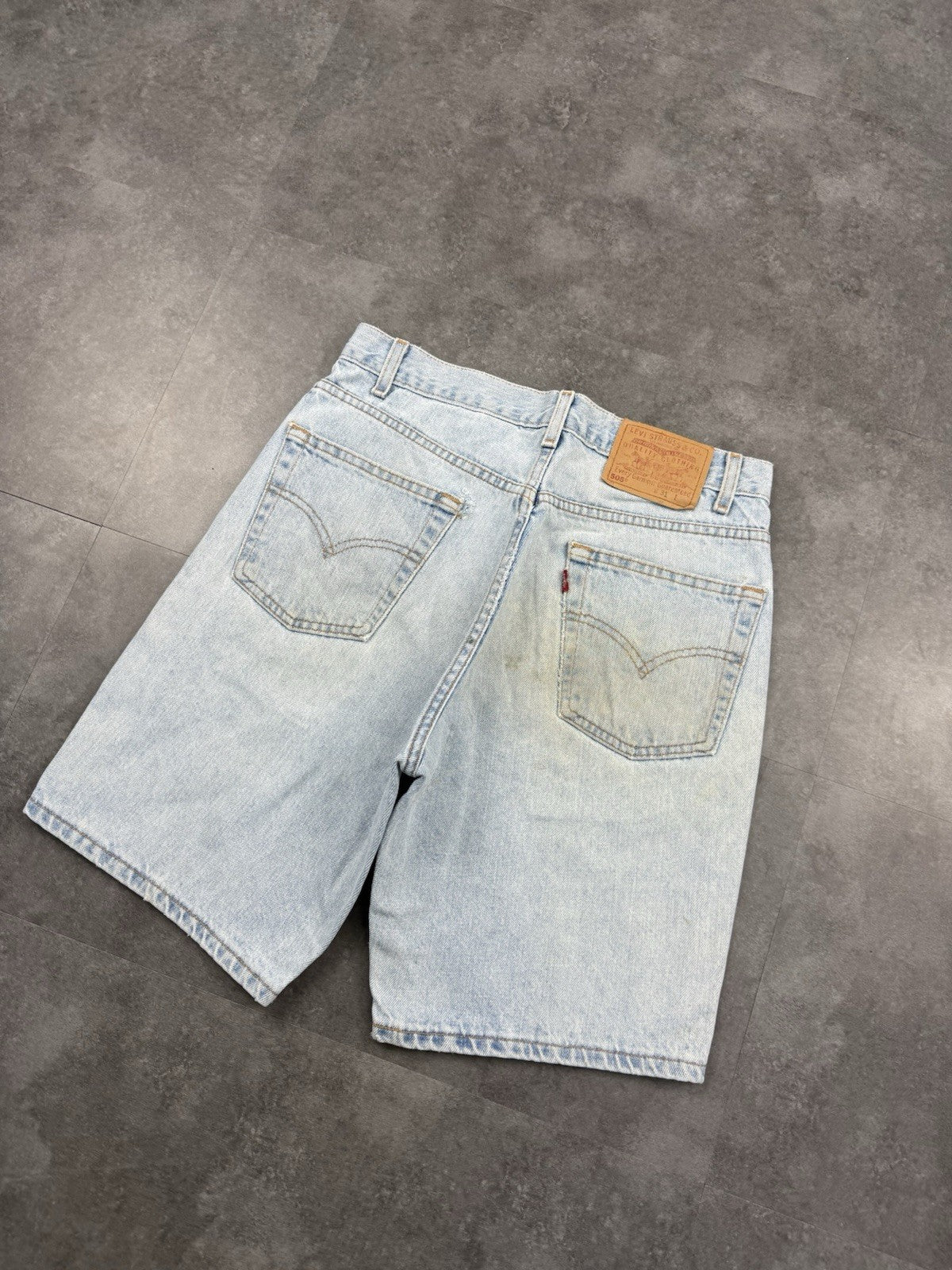 Levi's 505 Vintage Baggy Straight Jorts 90s Y2K Denim Jeans Shorts 31W