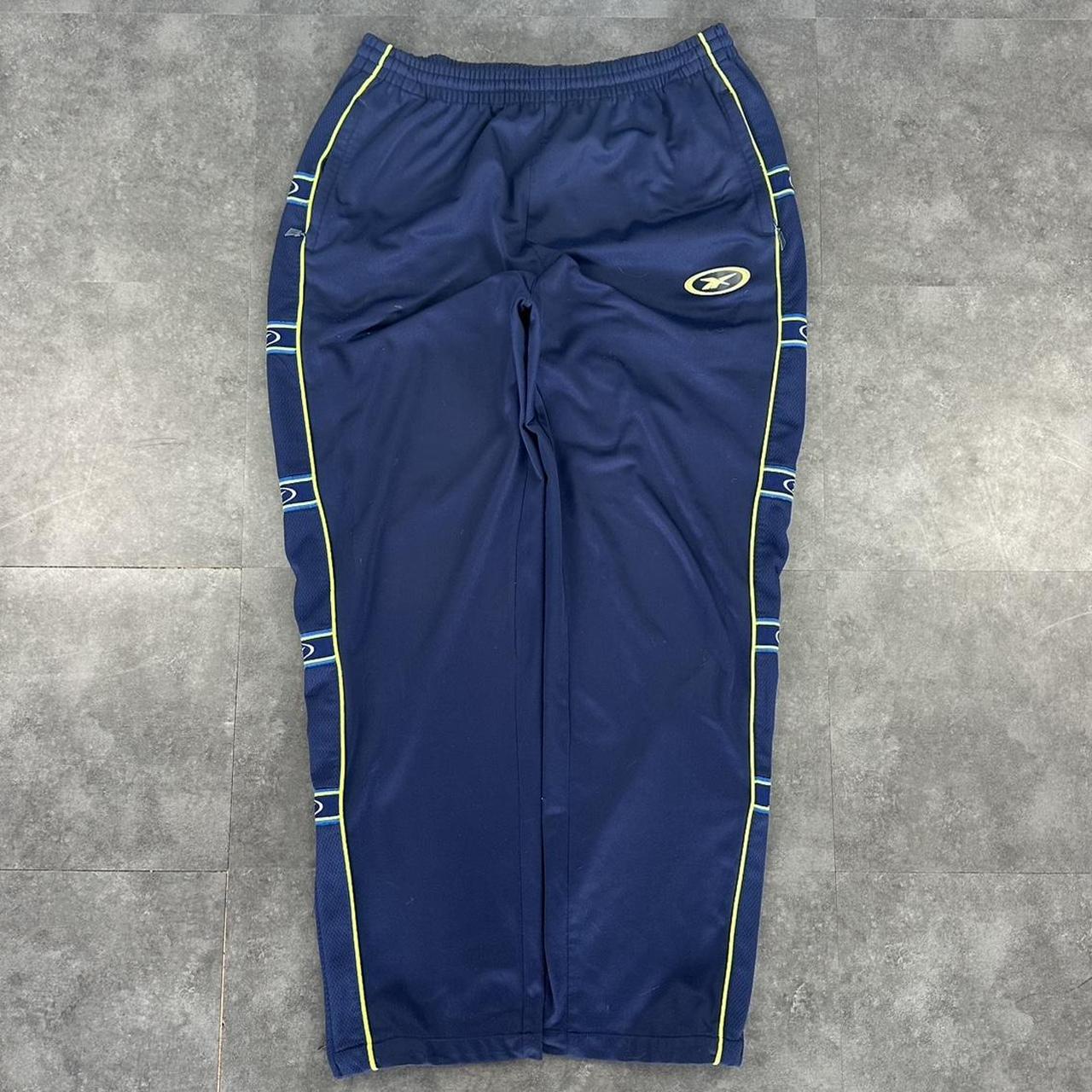 Reebok 2000s baggy vintage sportswear adjustable track pants