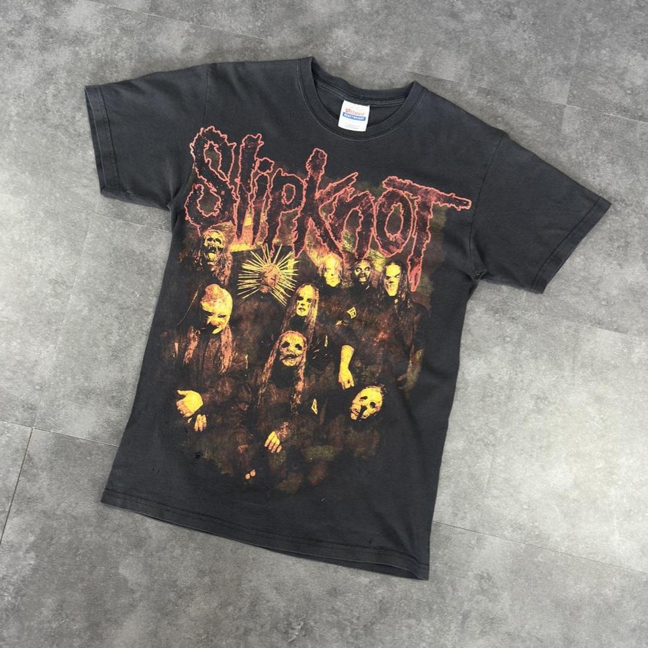 Hanes T 2000s Y2K logo Slipknot print design