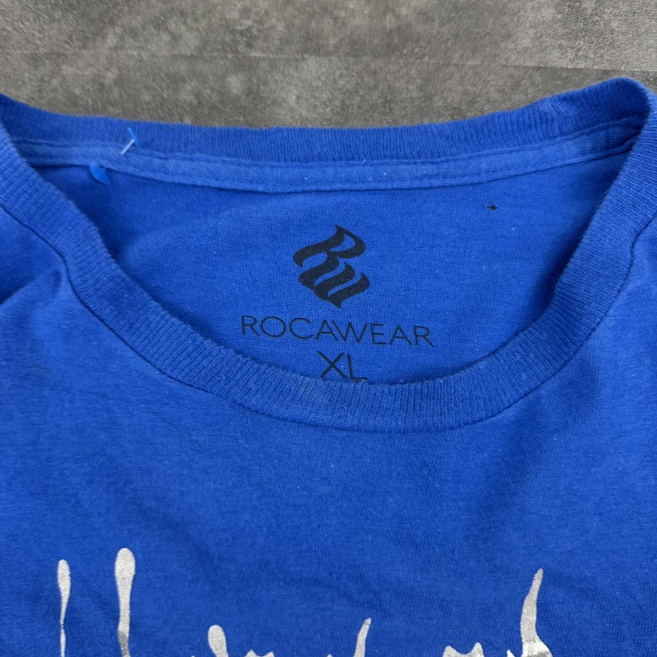 Golden State Warriors 2000s Rocawear print graphic logo T shirt