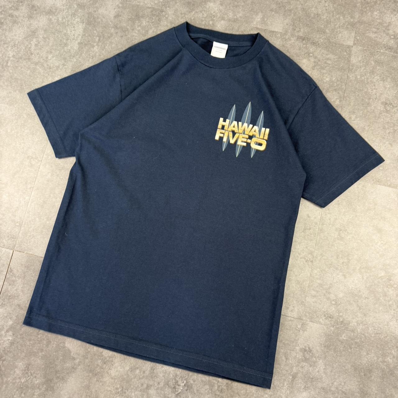 Hawaii Five O T 2000s surfwear Logo design graphic T shirt