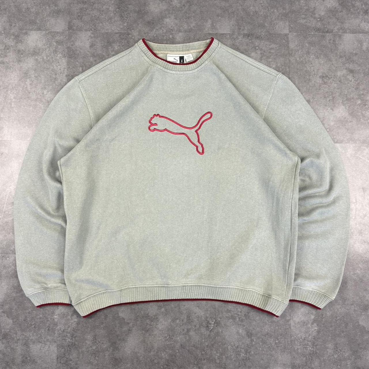 Puma Vintage 90s Embroidered Spellout Sweatshirt Y2k Sportswear