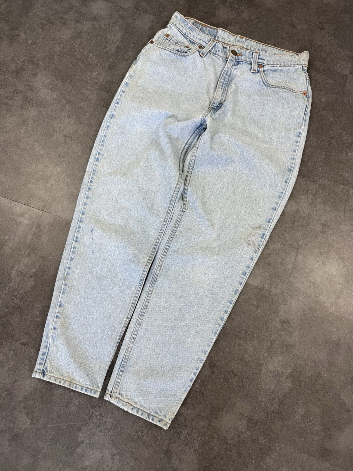 Levi's Vintage 90s 512 Jeans Mens Blue Slim Tapered light wash W28 L28
