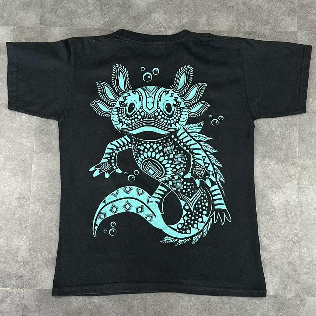Thessh Adulto Spanish 2000s Axolotl Print graphic T shirt