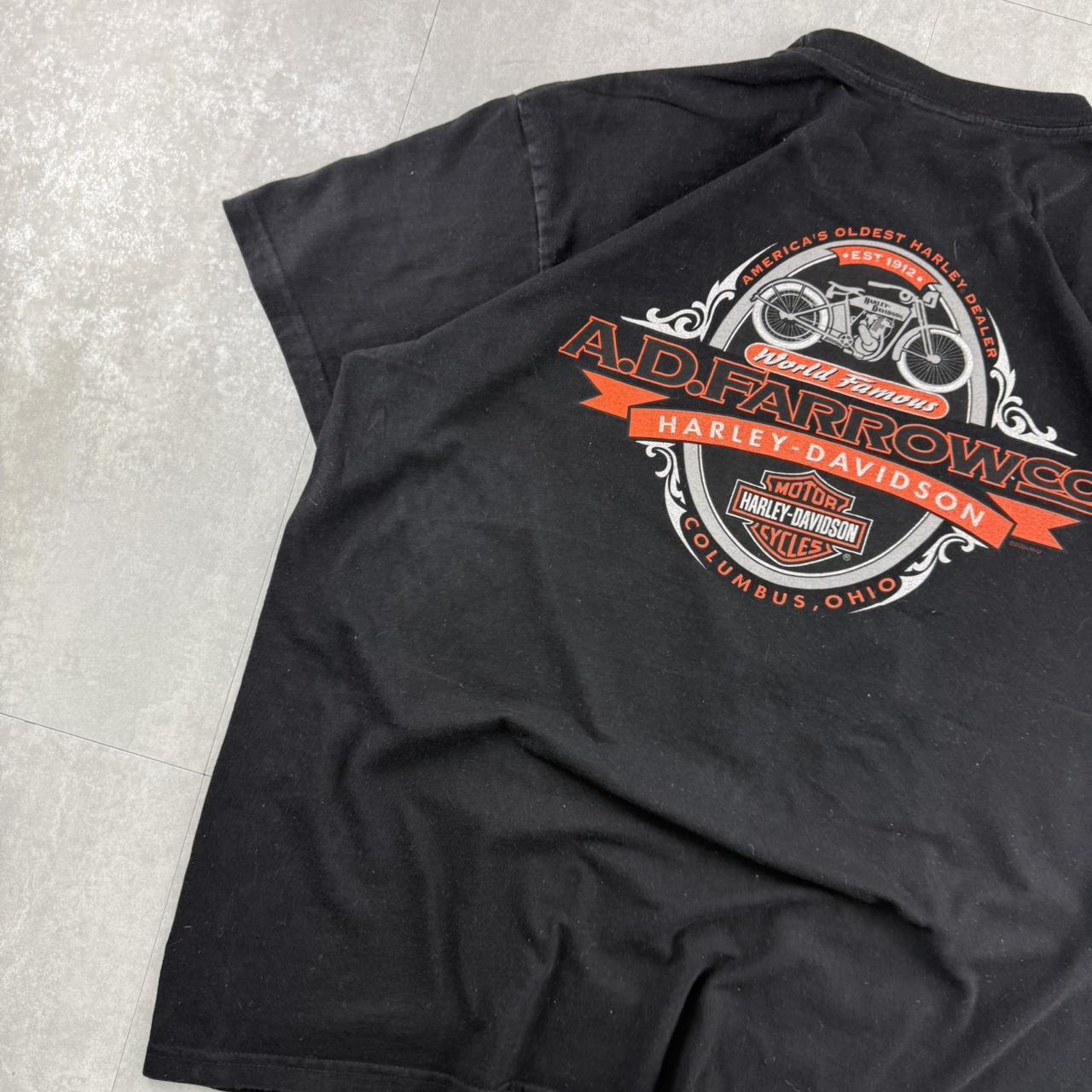 Harley Davidson 2000s biker spellout T shirt