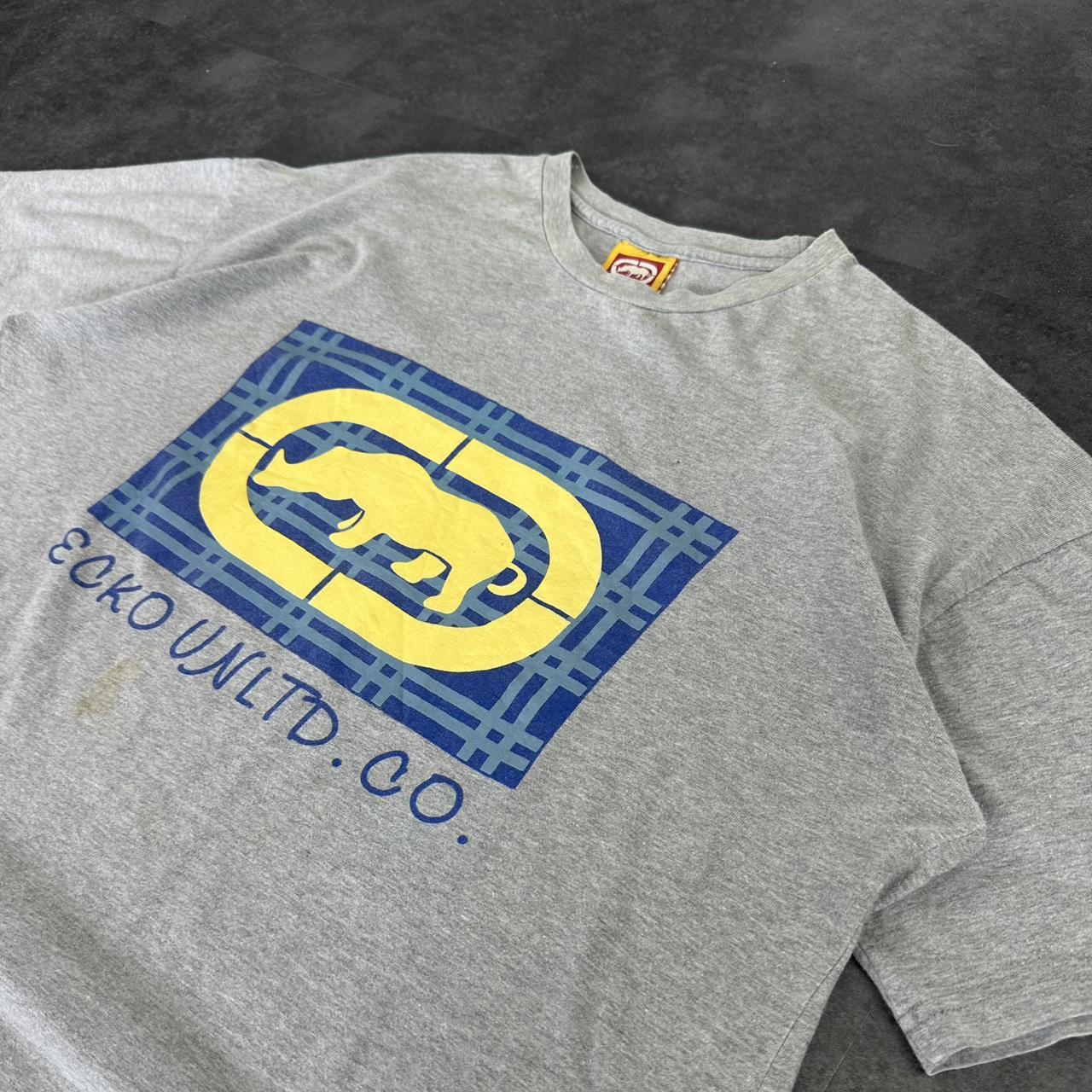 Ecko Unltd T 2000s Print Logo design graphic boxy fit T shirt