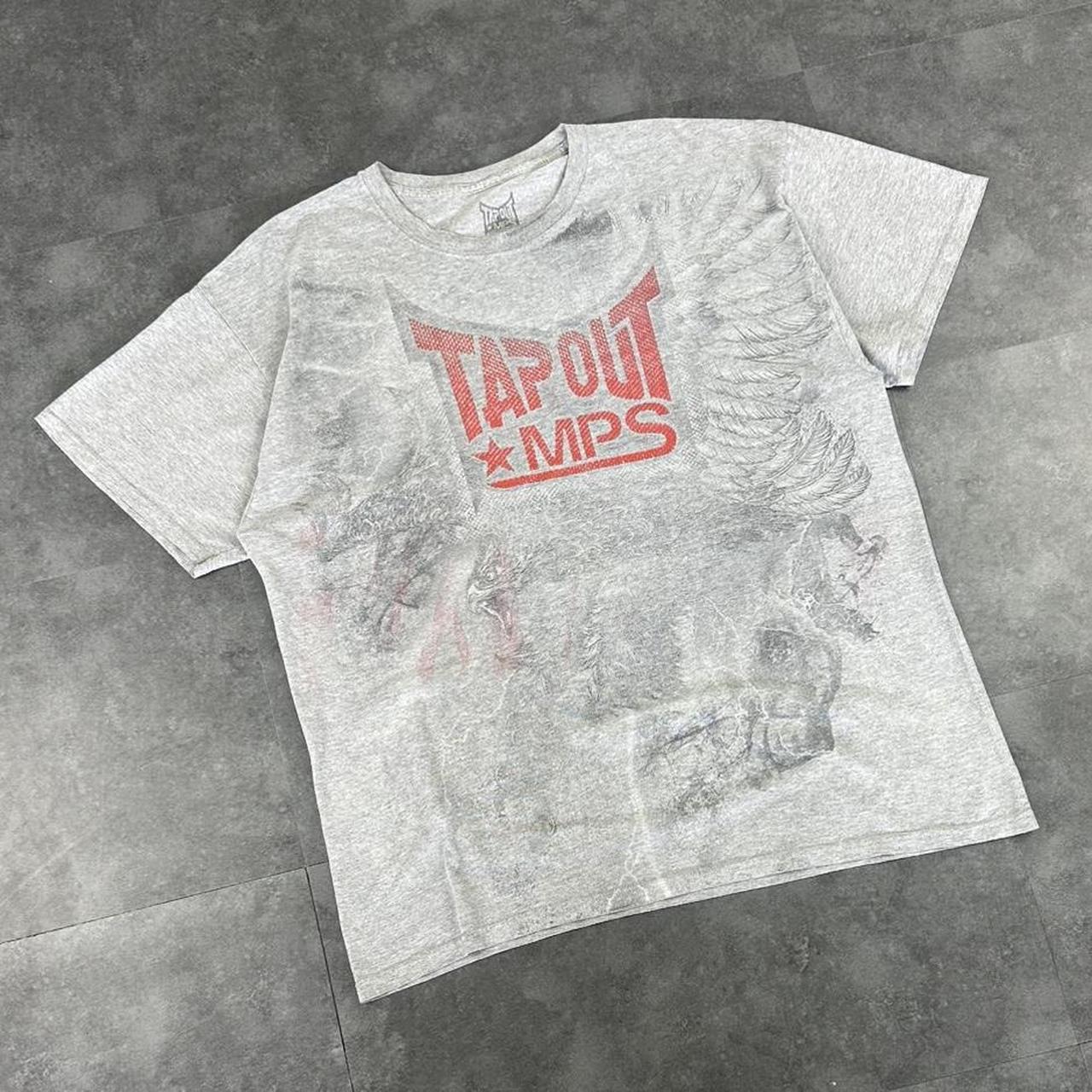 Tapout MPS T 2000s Print Logo design eagle graphic T shirt