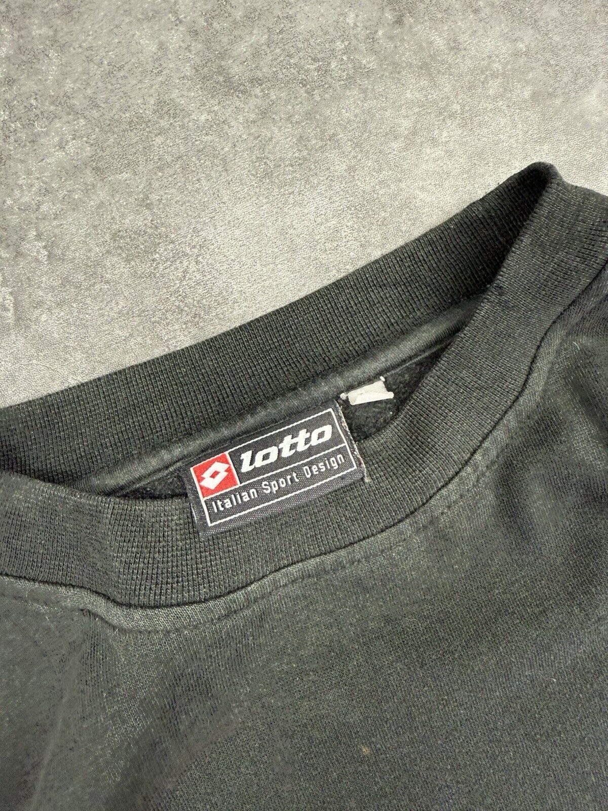 Vintage Lotto Oversized Sweatshirt Mens Size L Blue 90s Spell Out