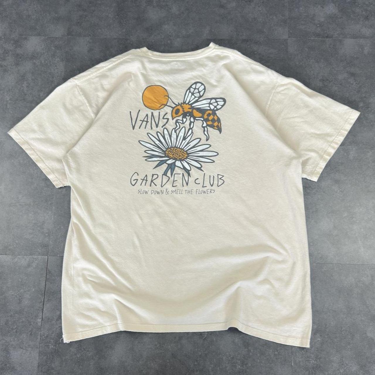 Vans T 2000s Y2K logo Garden club print design