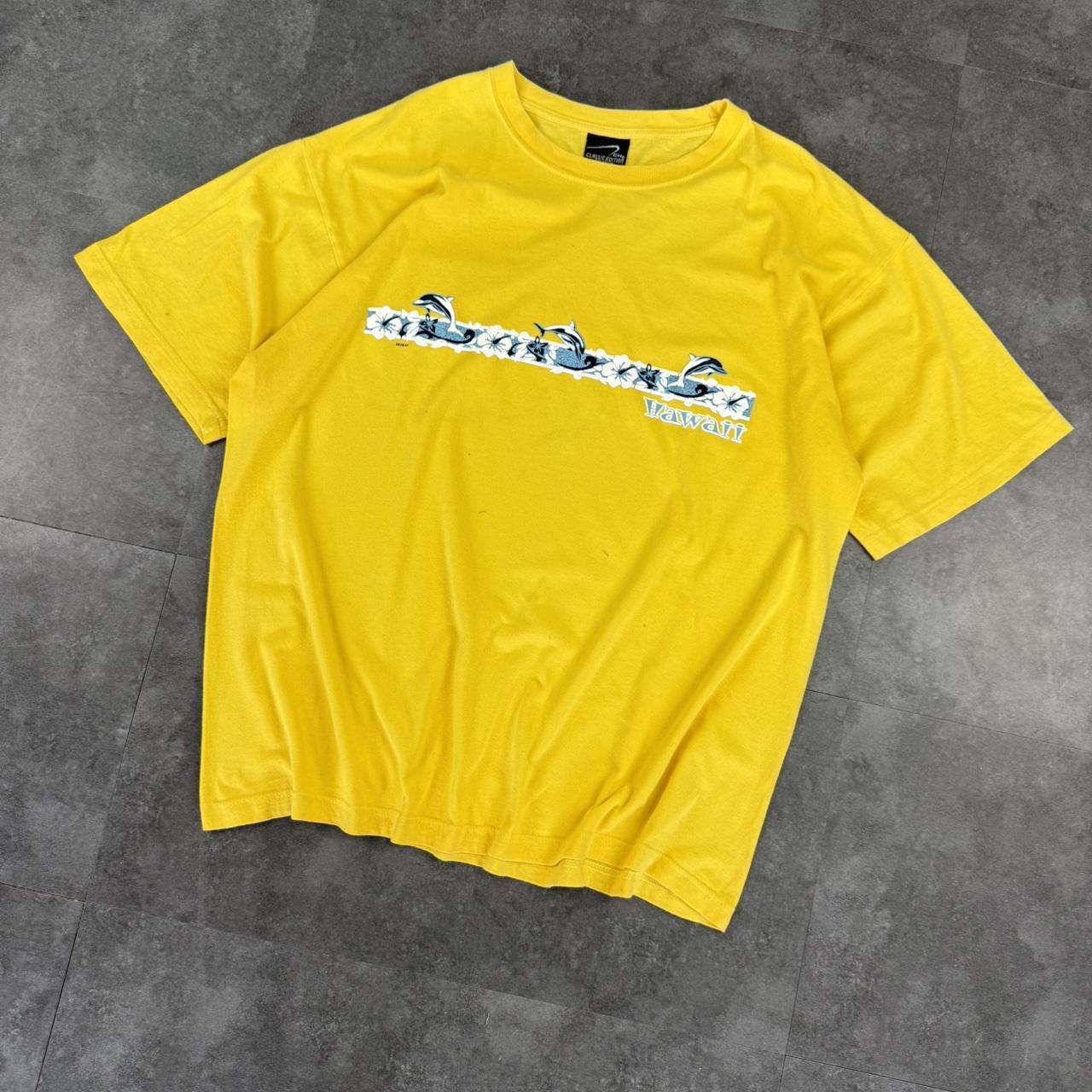 Hawaii 2000s CH classic edition dolphin print graphic logo streetwear T shirt