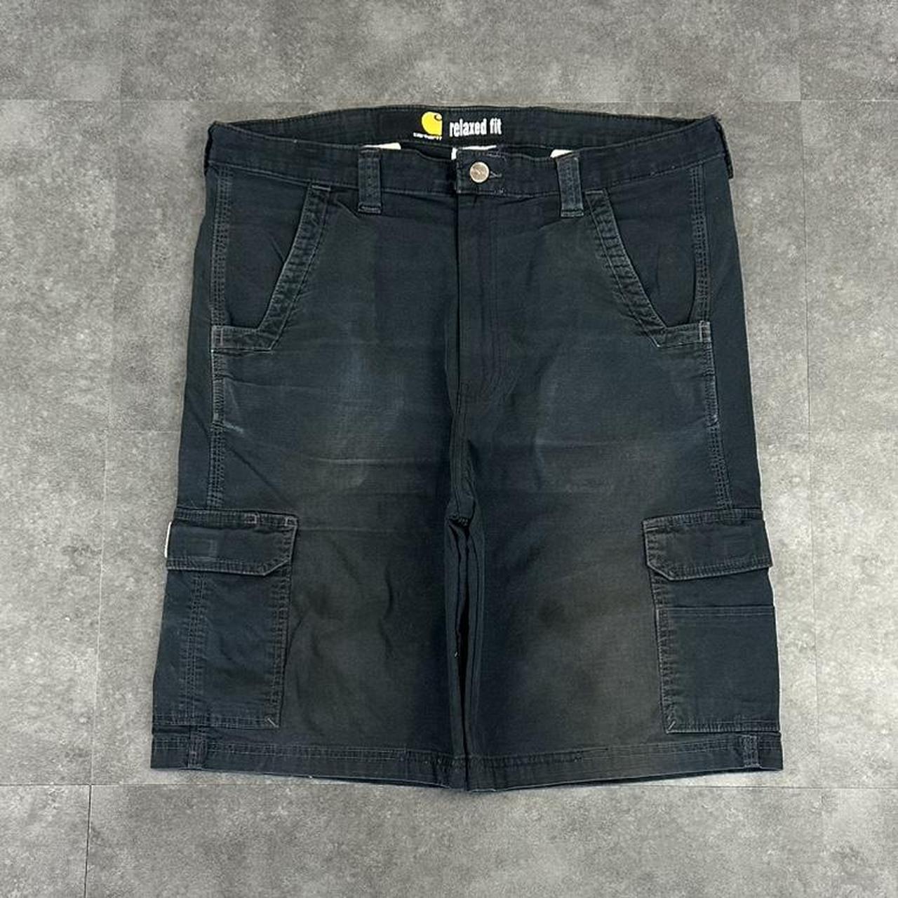 Carhartt 2000s dungaree workwear comfort fit cargo shorts