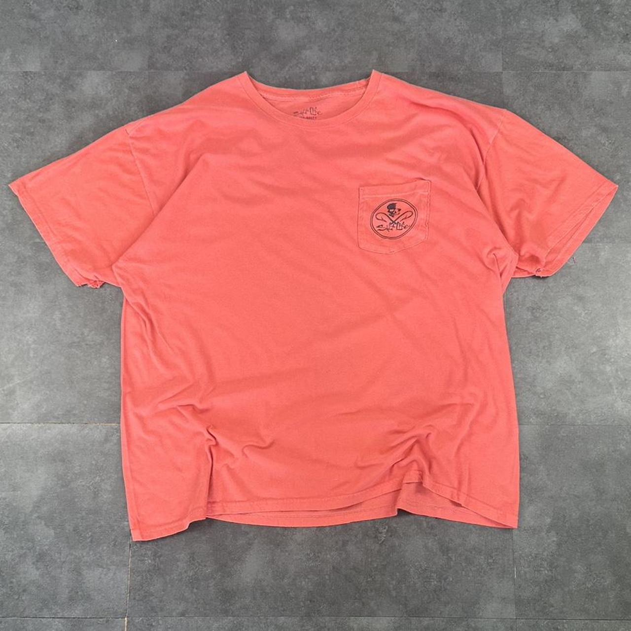 Salt Life T 2000s Print Logo graphic embroidered pocket T shirt
