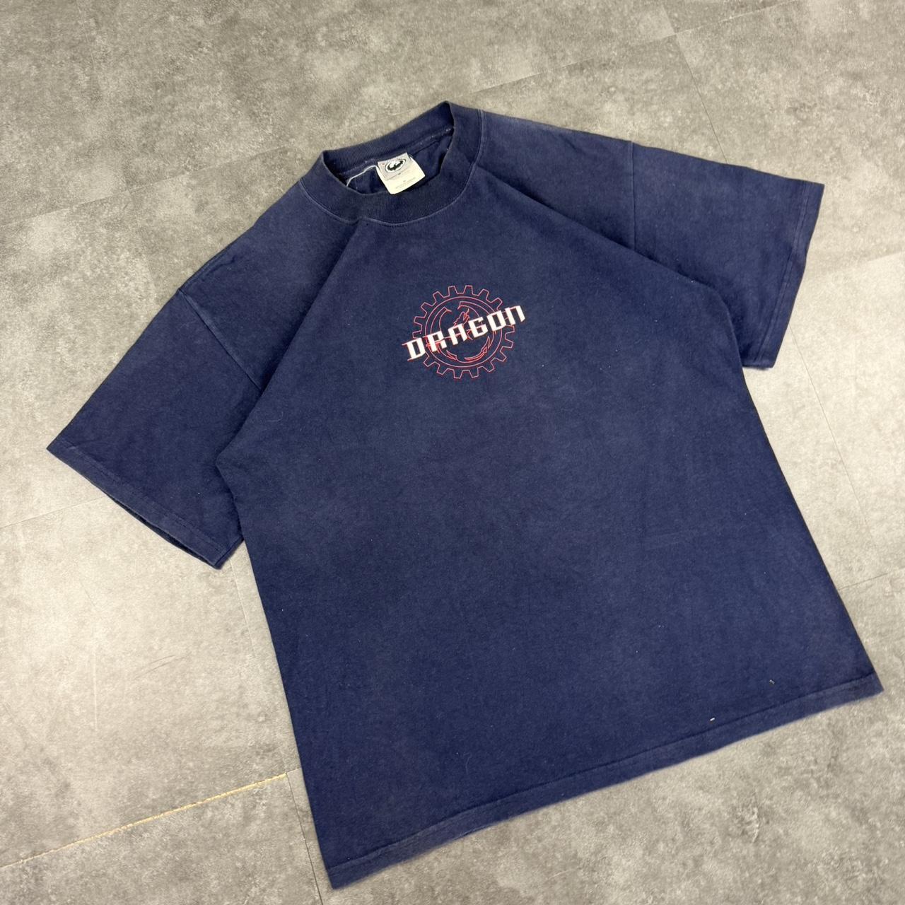 Dragon 2000s Print graphic logo streetwear T shirt