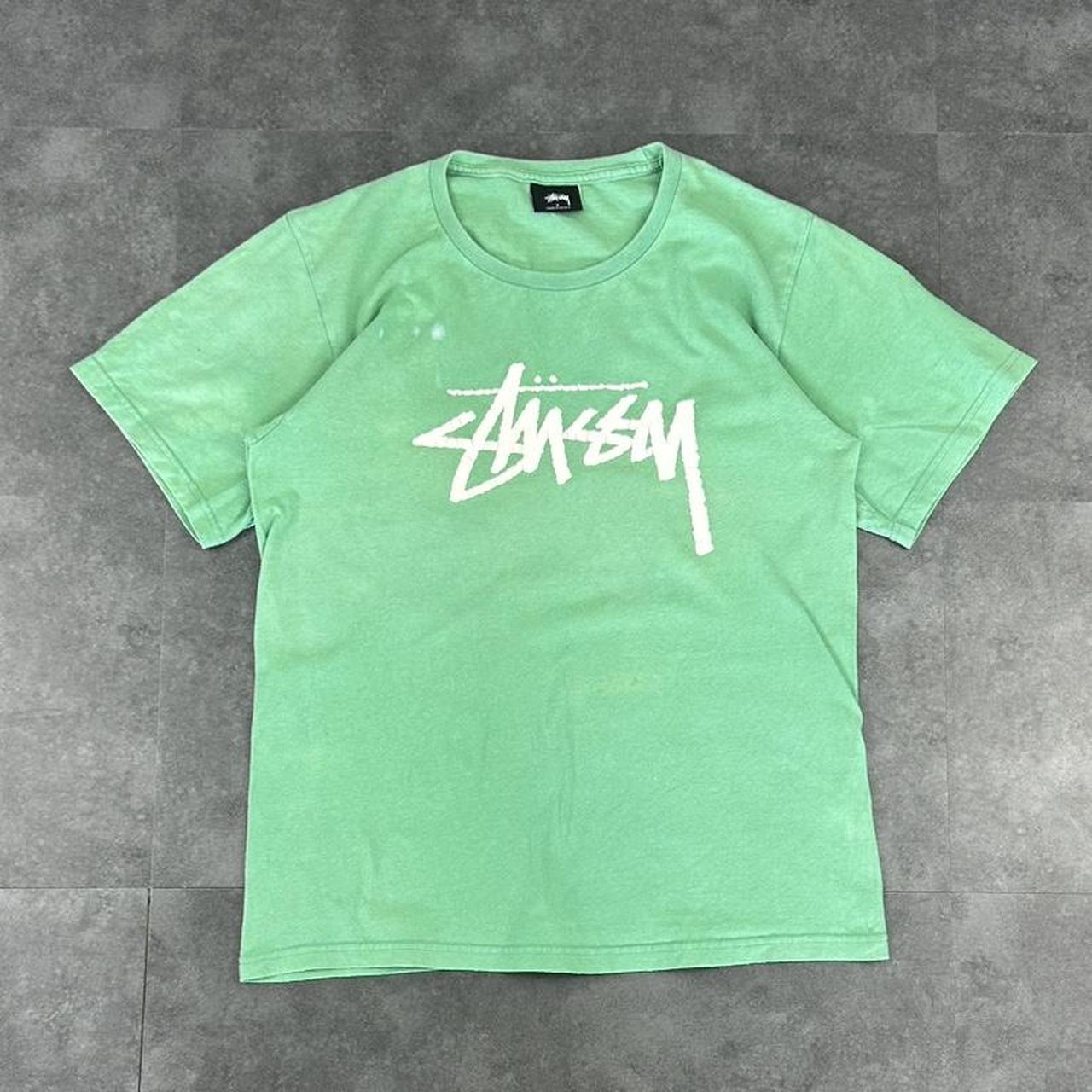 Stüssy T 2000s Y2K logo print graphic T shirt