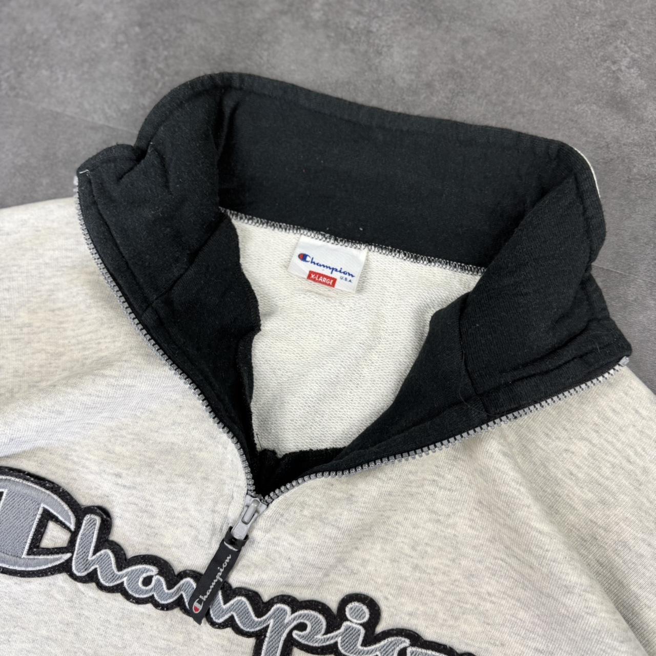 Champion 2000s vintage Spellout big logo 1/4 zip Sweatshirt