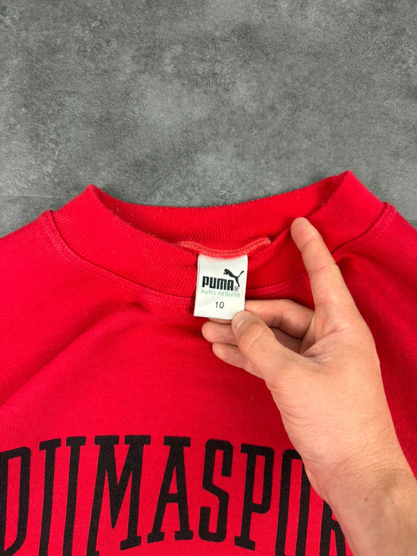 Puma Sport Vintage 90s Sweatshirt Spellout Print Logo Y2k Sportwear