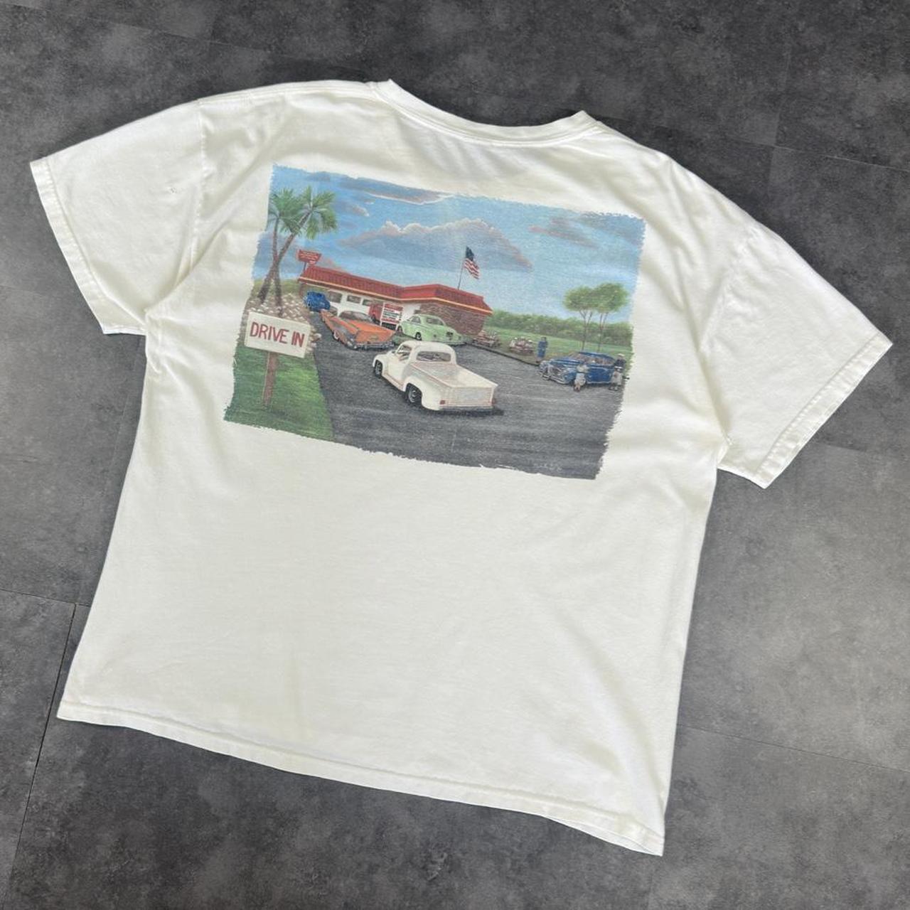 In-N-Out T 2000s Y2K logo Classic Diner print design