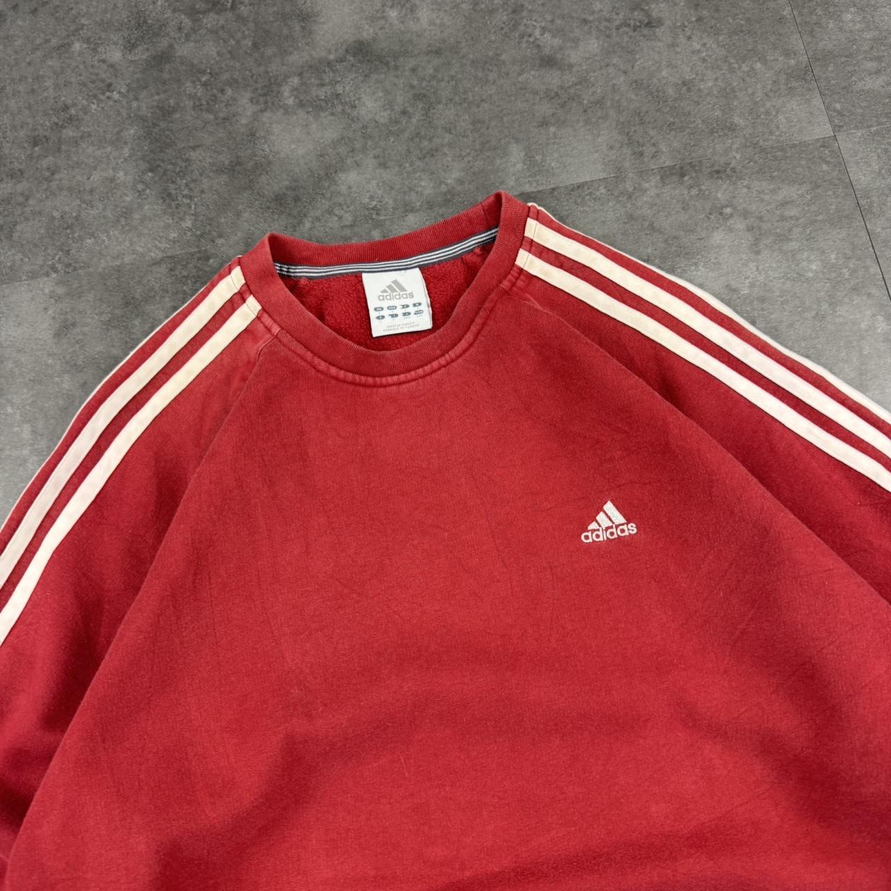 Vintage Adidas 90s sportwear mini Logo classic embroidered 3 stripe sweatshirt