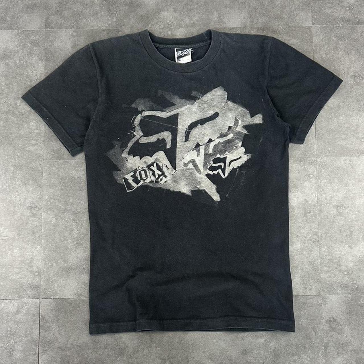 Fox Racing T 2000s Print Logo design graphic T shirt