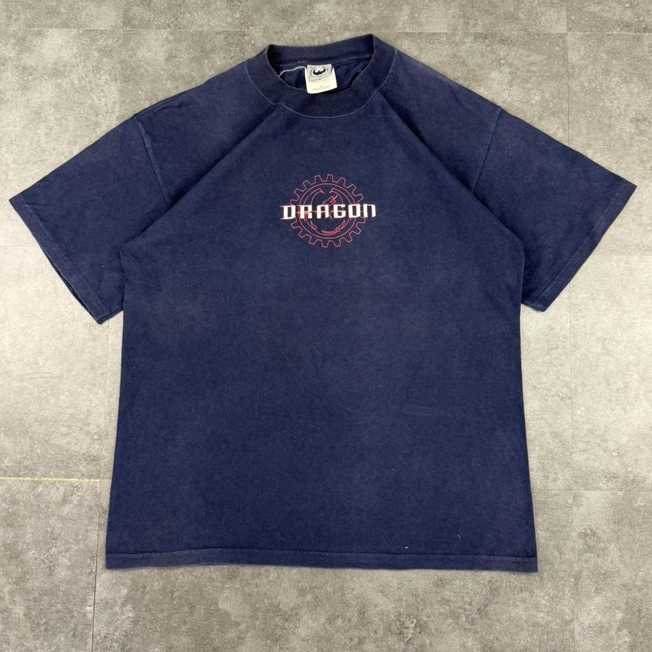 Dragon 2000s Print graphic logo streetwear T shirt