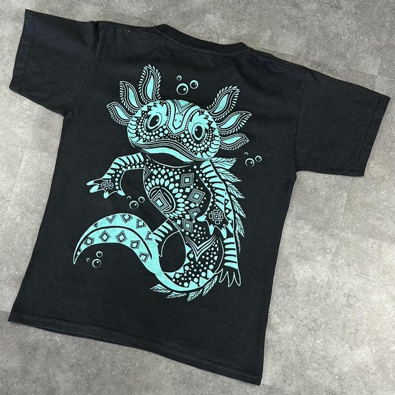 Thessh Adulto Spanish 2000s Axolotl Print graphic T shirt