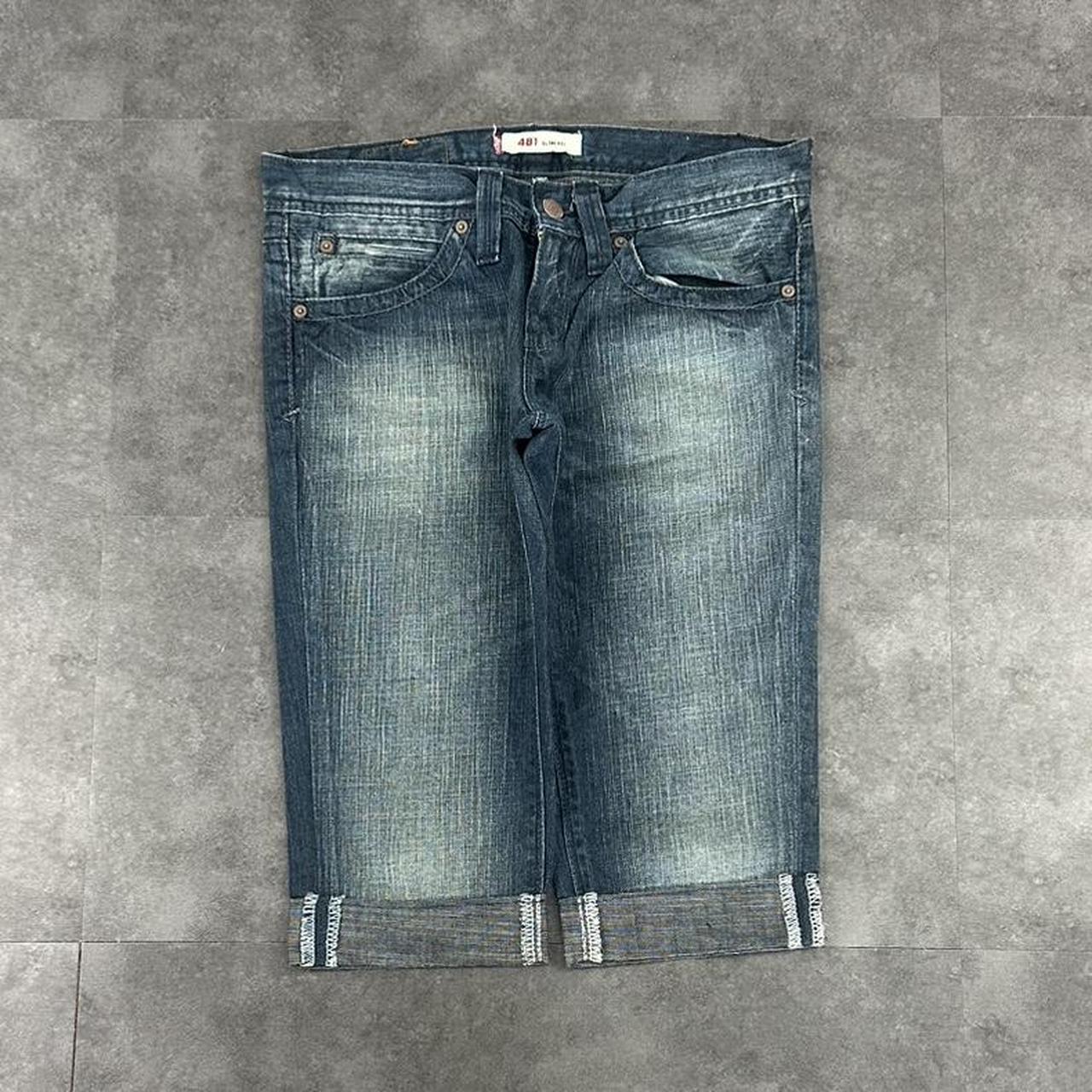 Levi’s 501 2000s dungaree workwear comfort fit denim shorts jorts
