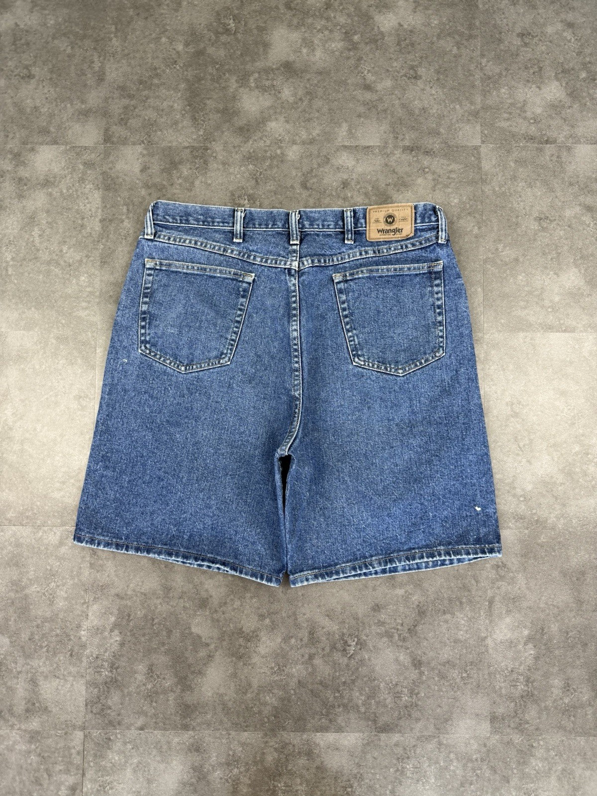 Wrangler Vintage Baggy Loose Jorts 90s Y2K Denim Jeans Shorts Skater 38W