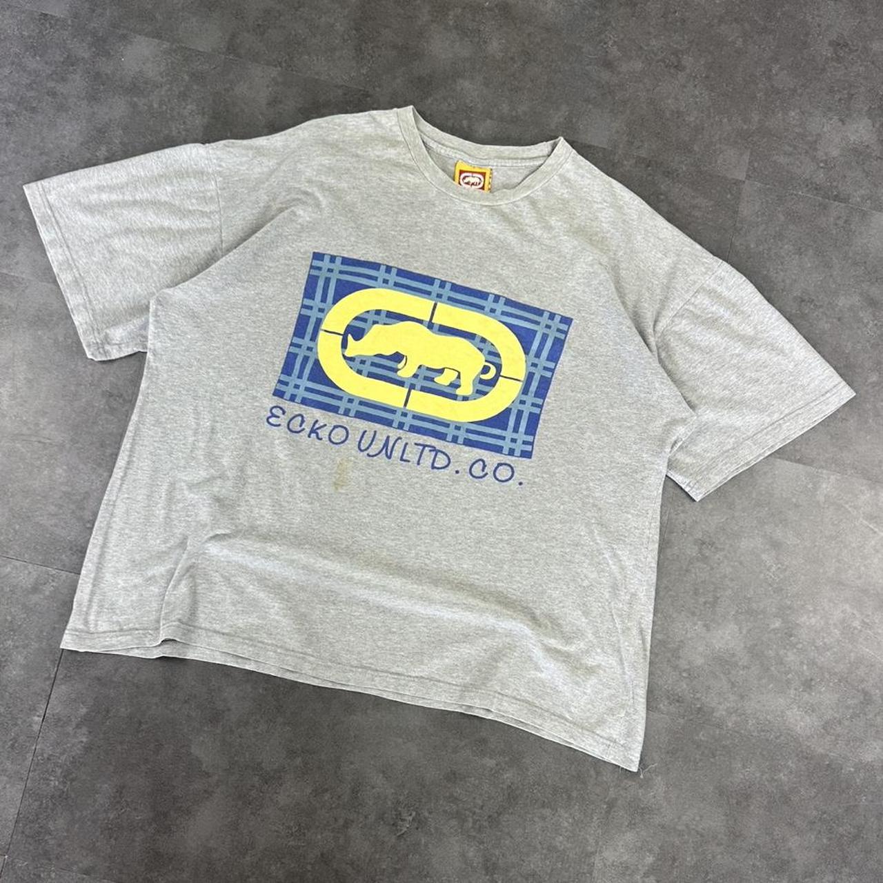 Ecko Unltd T 2000s Print Logo design graphic boxy fit T shirt