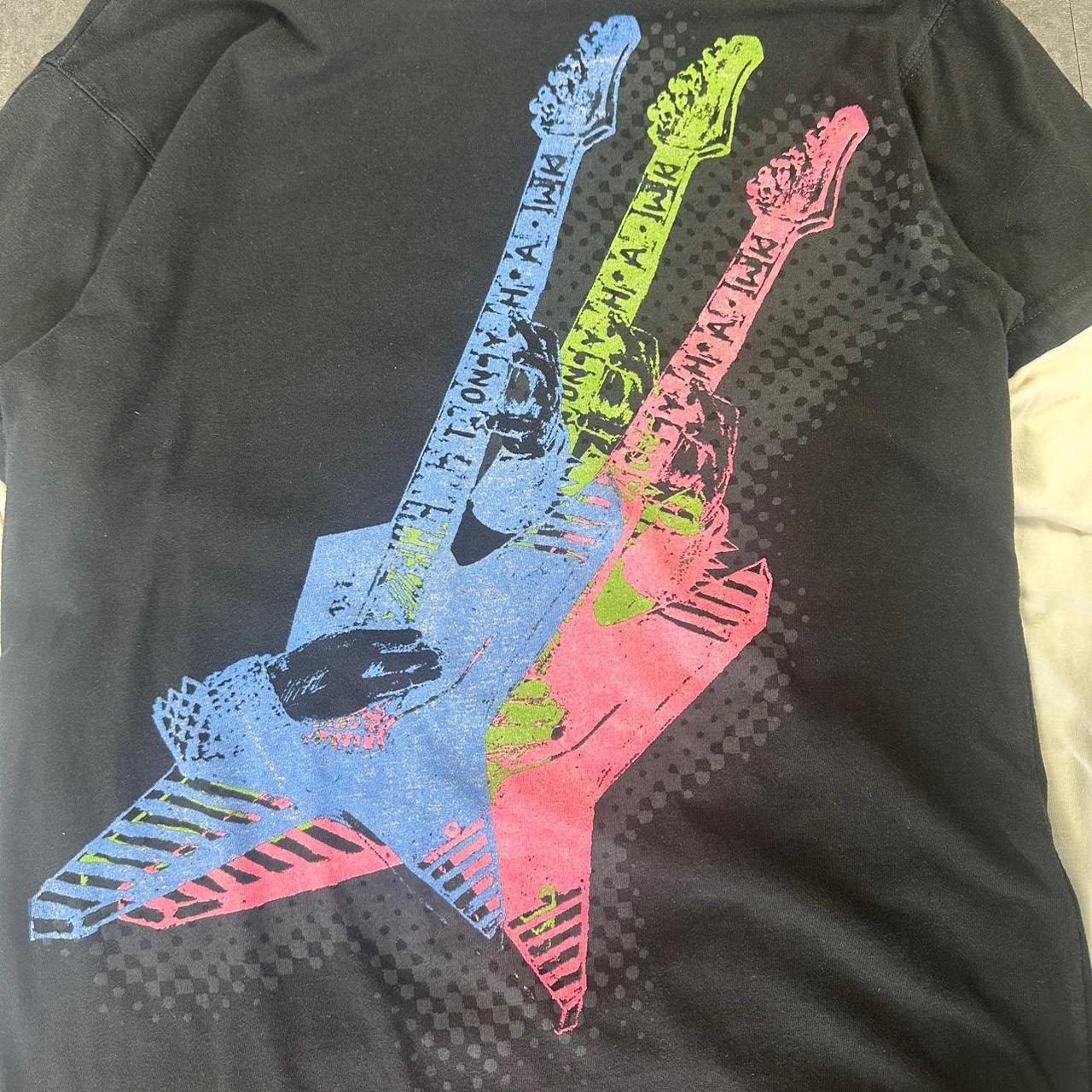 Guitar Hero Style T 2000s Print Japanese Logo graphic T shirt