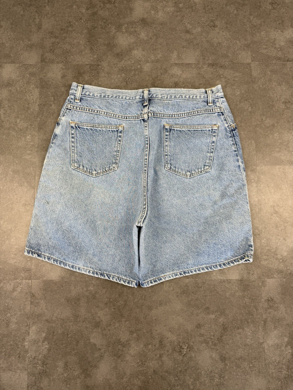 Wrangler Vintage Baggy Carpenter 90s Y2K Denim Jorts Shorts Skater Workwear 34W