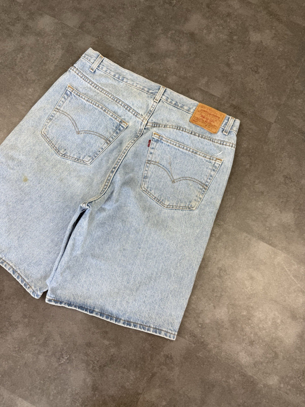 Levi's 560 Vintage Baggy Loose Jorts 90s Y2K Denim Jeans Shorts Skater 38W