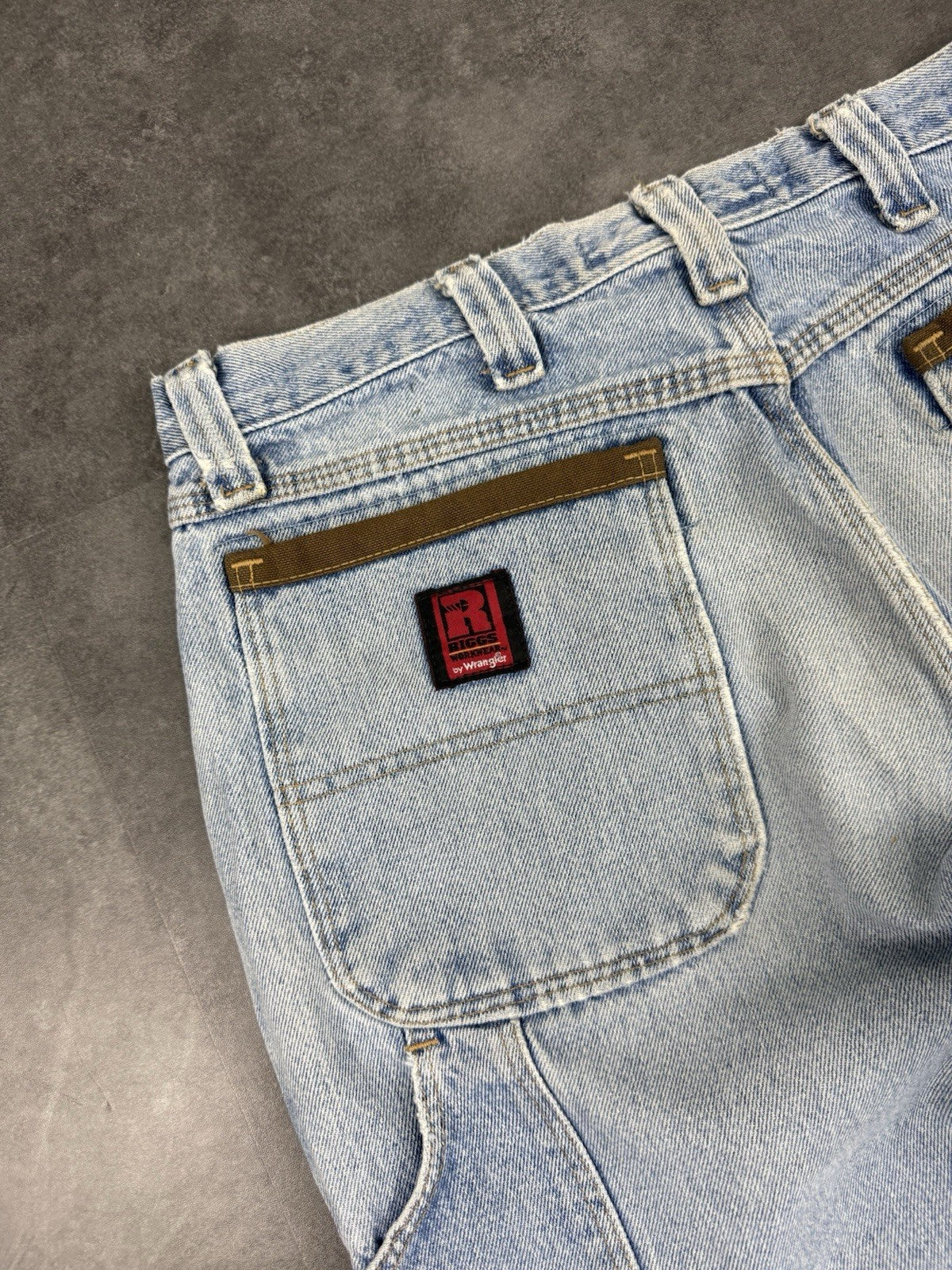 Wrangler DuraSheild Jeans Mens Y2K Denim USA Vintage Carpenter Straight 36W 32L