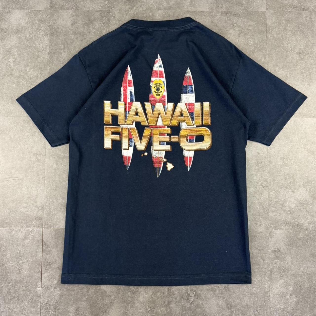 Hawaii Five O T 2000s surfwear Logo design graphic T shirt