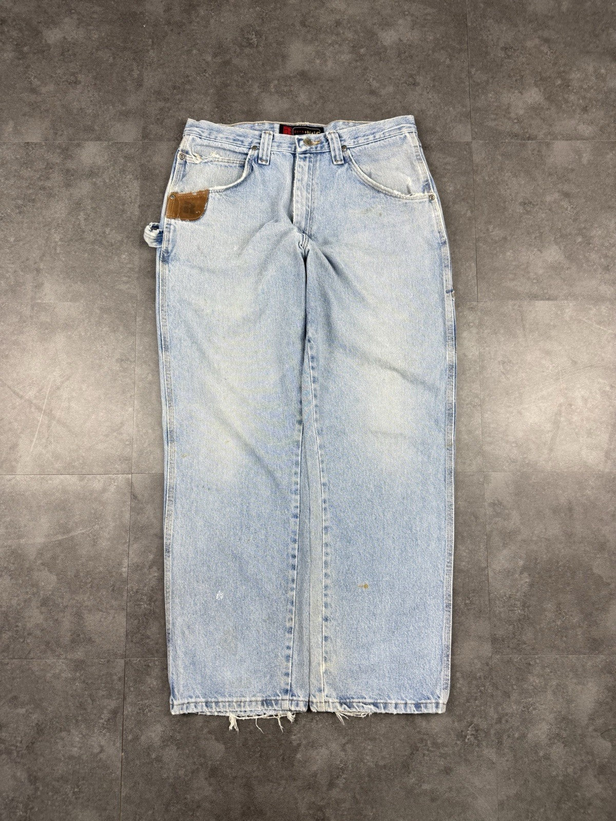Wrangler DuraSheild Jeans Mens Y2K Denim USA Vintage Carpenter Straight 36W 32L