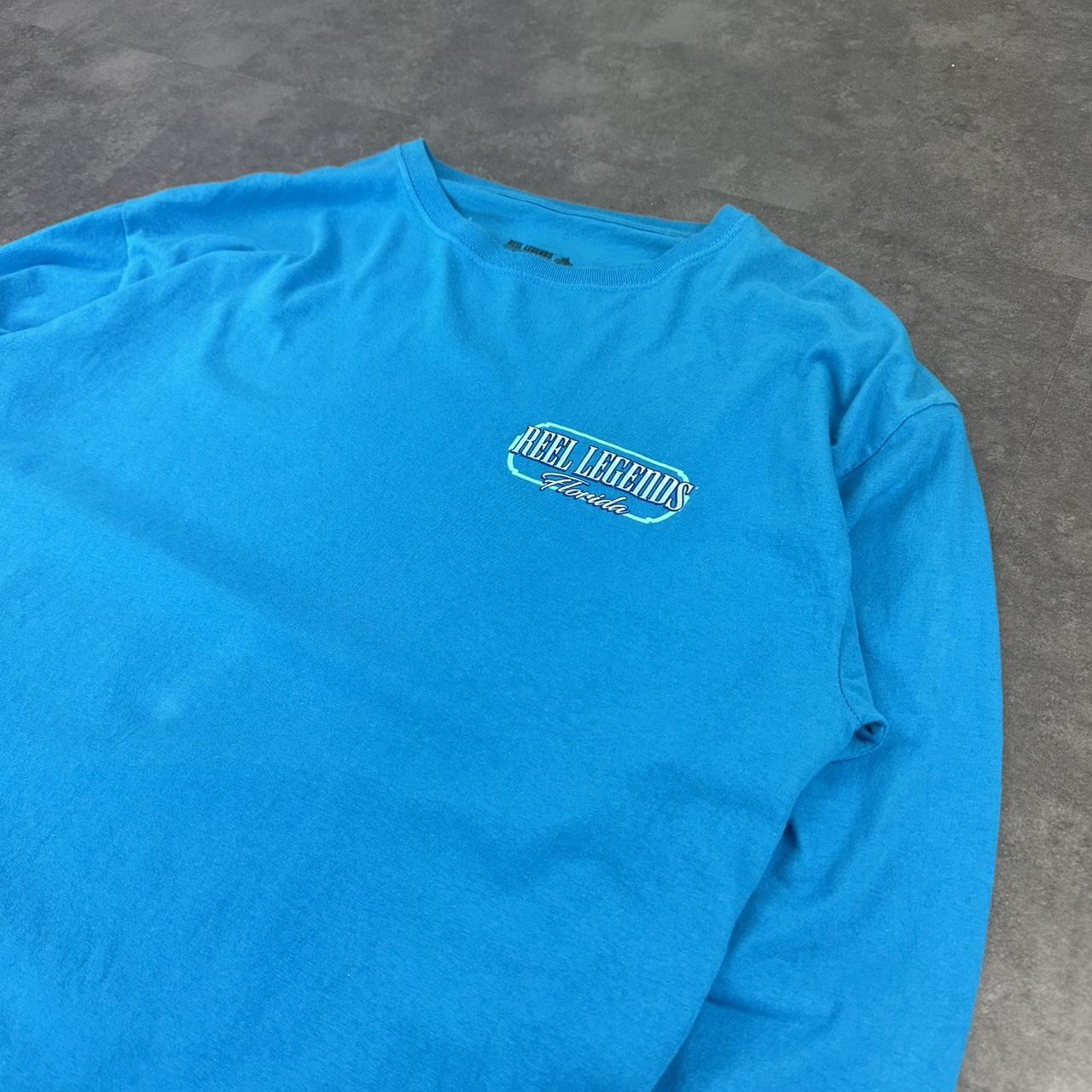 Reel legends 90s printed fishing graphic logo T shirt