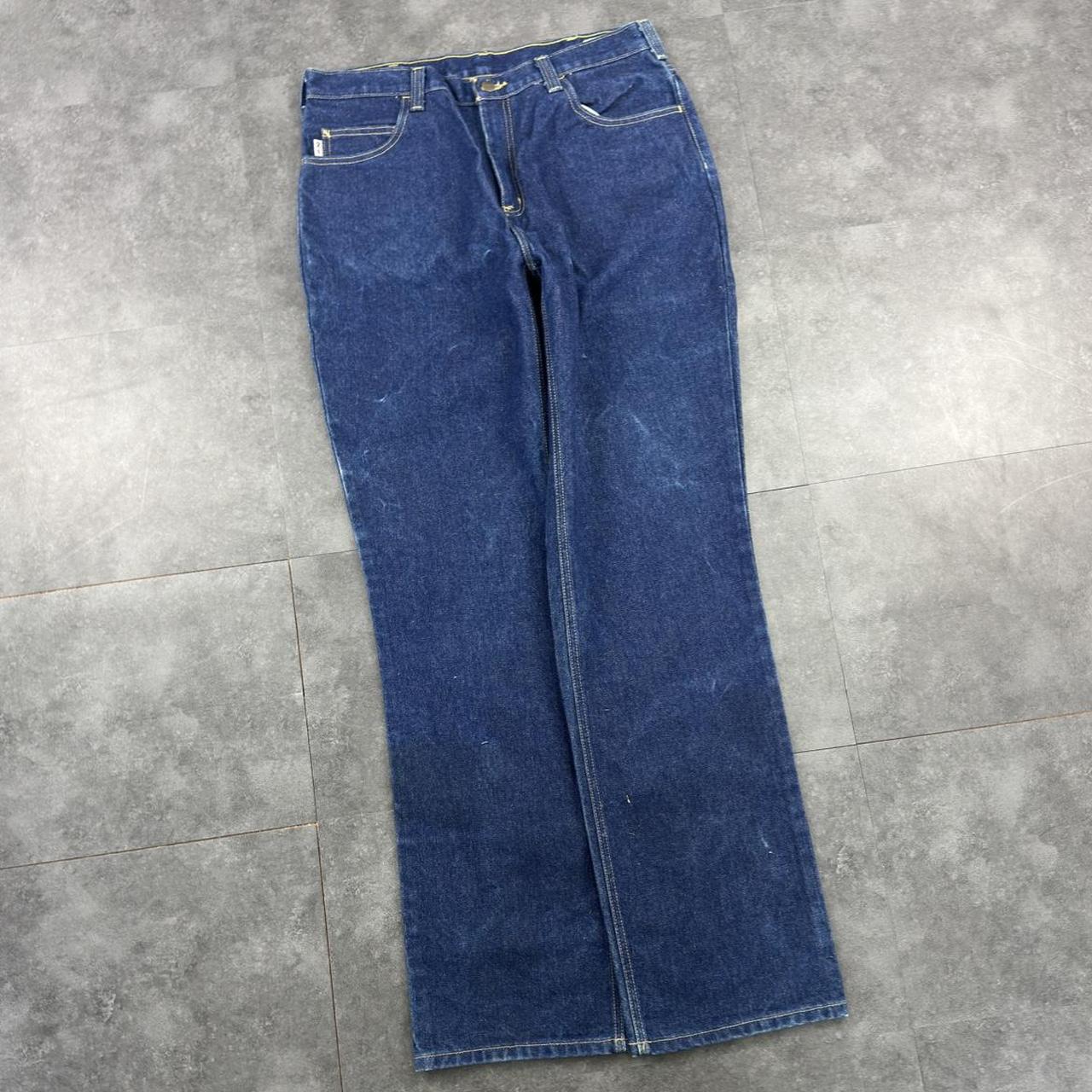 Carhartt 2000s dungaree workwear comfort fit denim cargo trousers