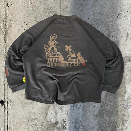 Quiksilver Vintage 2000s Surfwear company y2k spellout sweatshirt