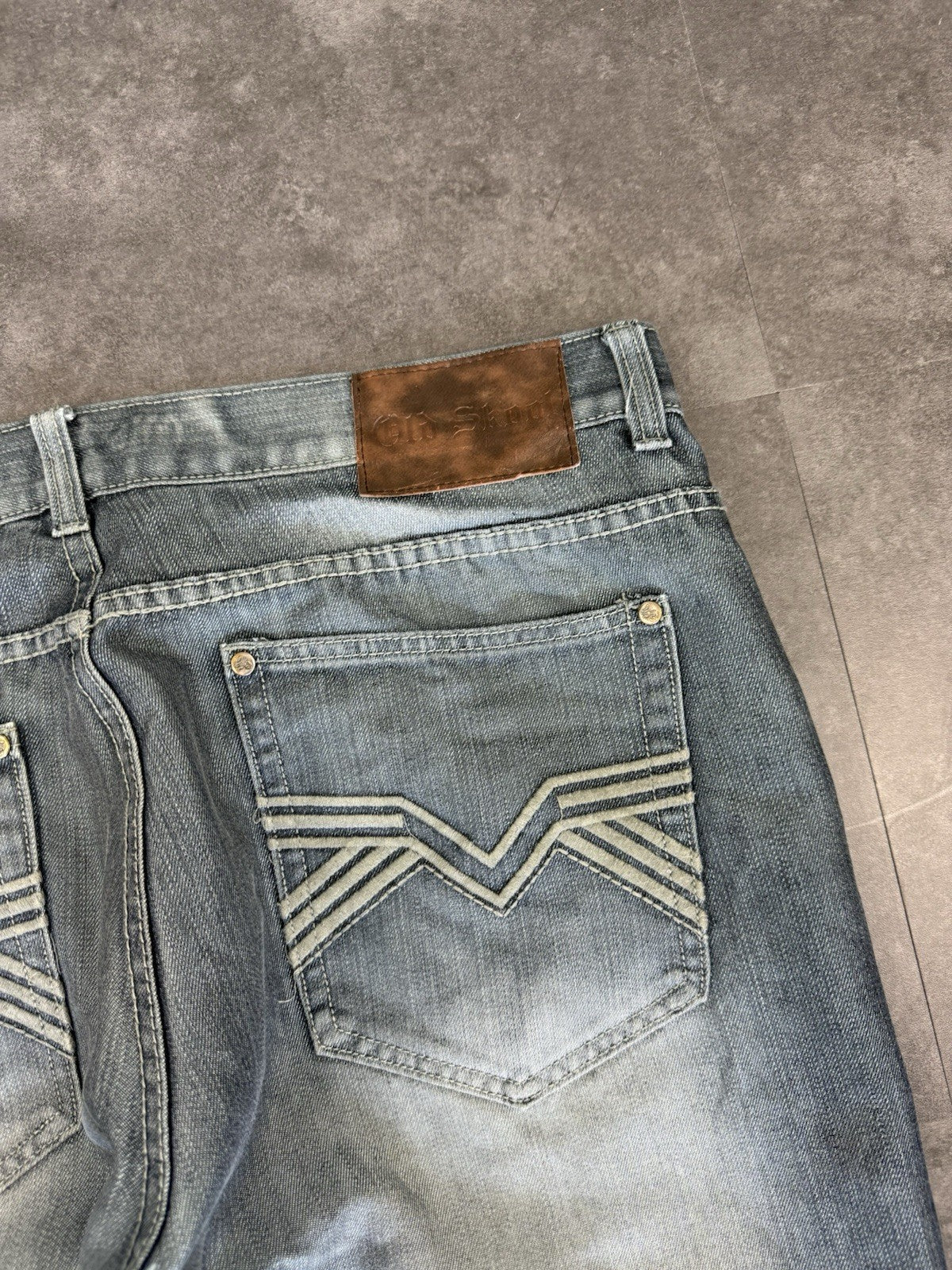 Old Skool 2000s Hip Hop Grunge Baggy Jeans 90s Y2K Vintage Skate Jeans 36W