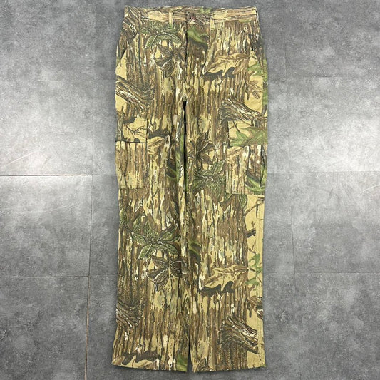 Mossy oak camo real tree foliage 2000s dungaree workwear cargo trousers