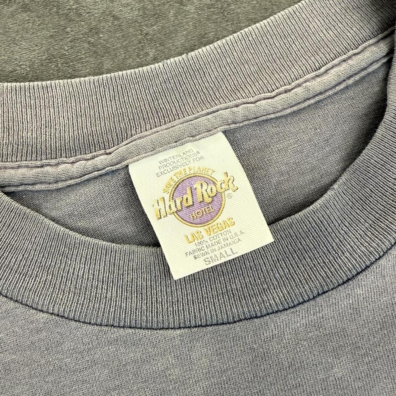 Hard Rock Cafe Las Vegas 2000s faded Logo design graphic T shirt
