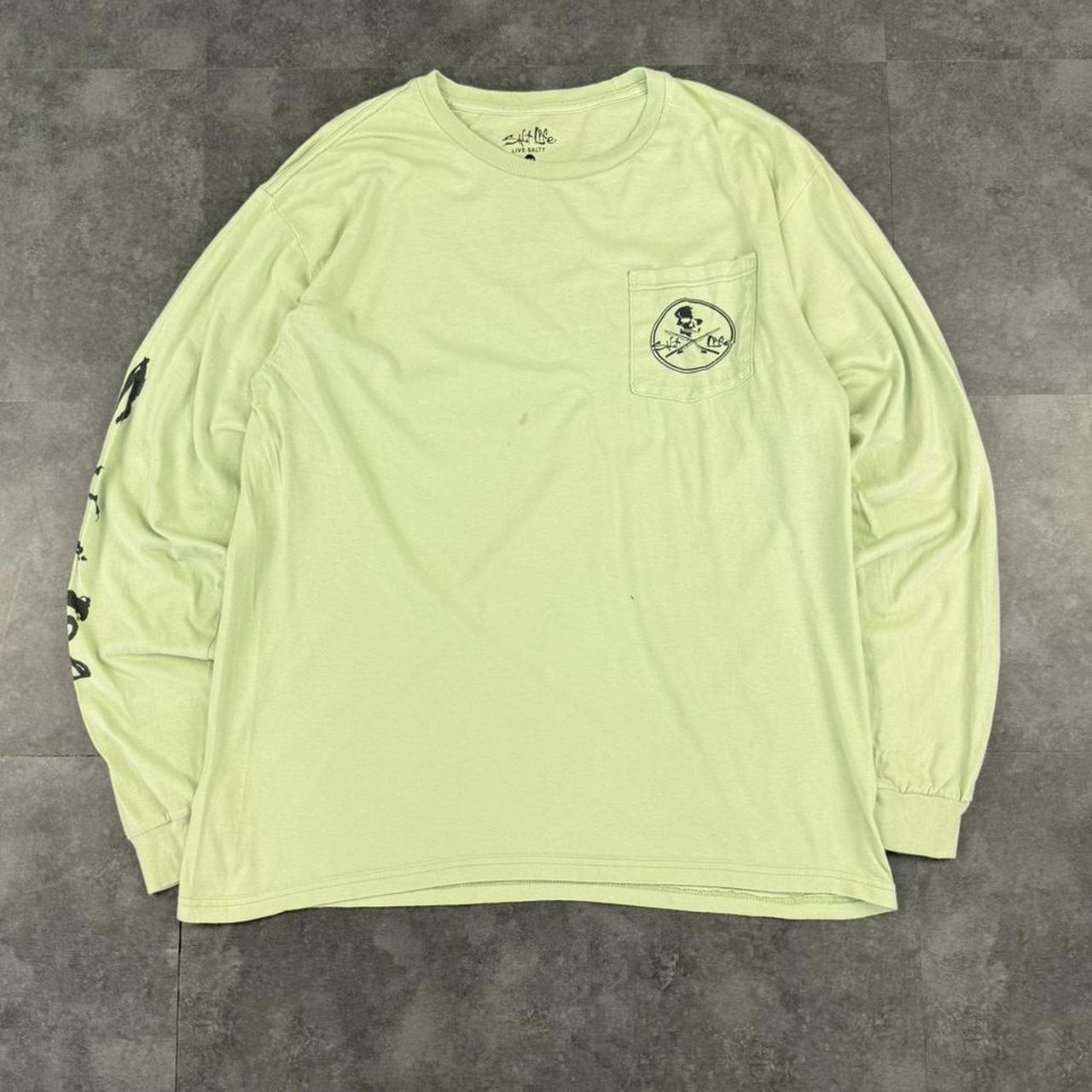 Salt Life Skull 2000s long sleeve skater Surfwear Print graphic T shirt
