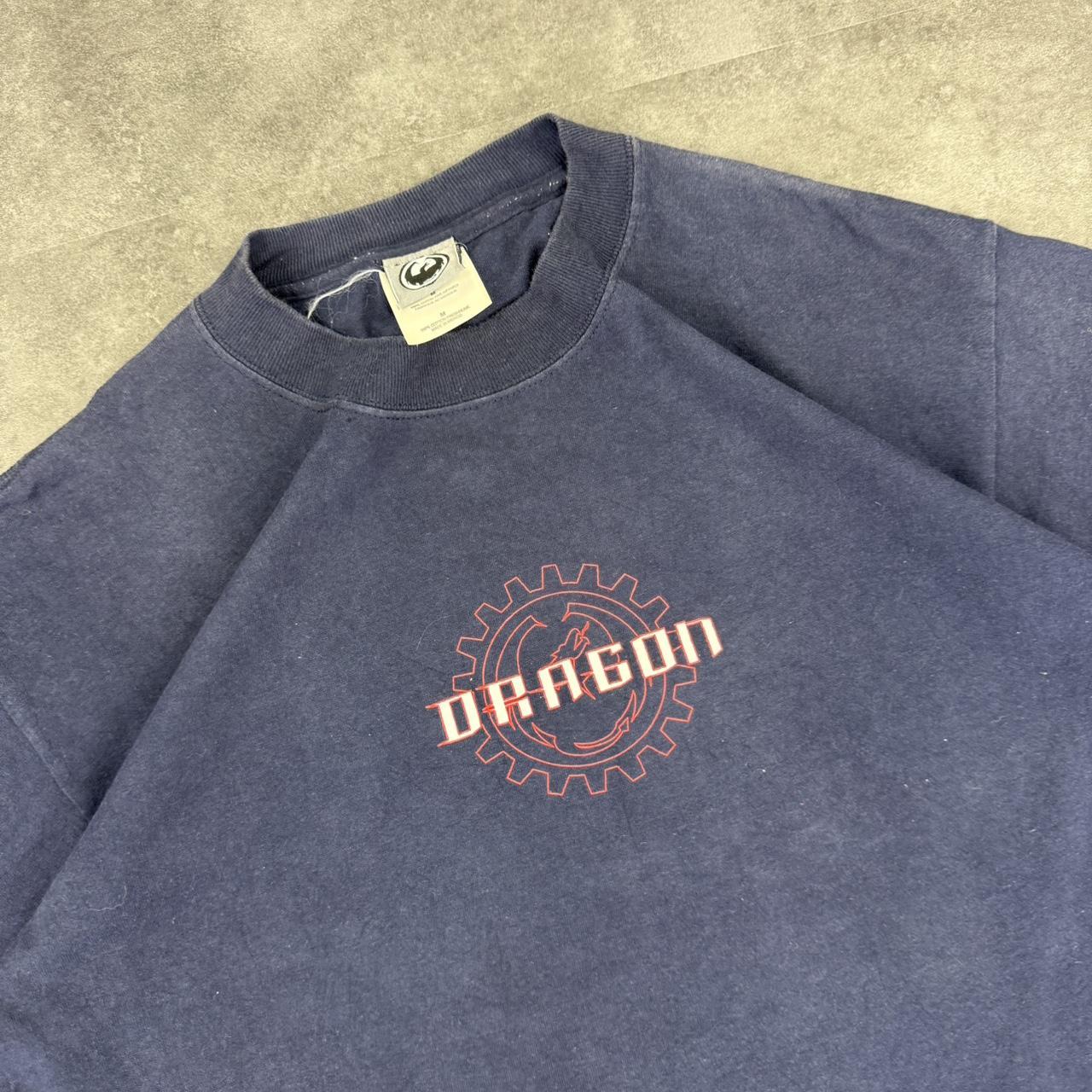 Dragon 2000s Print graphic logo streetwear T shirt