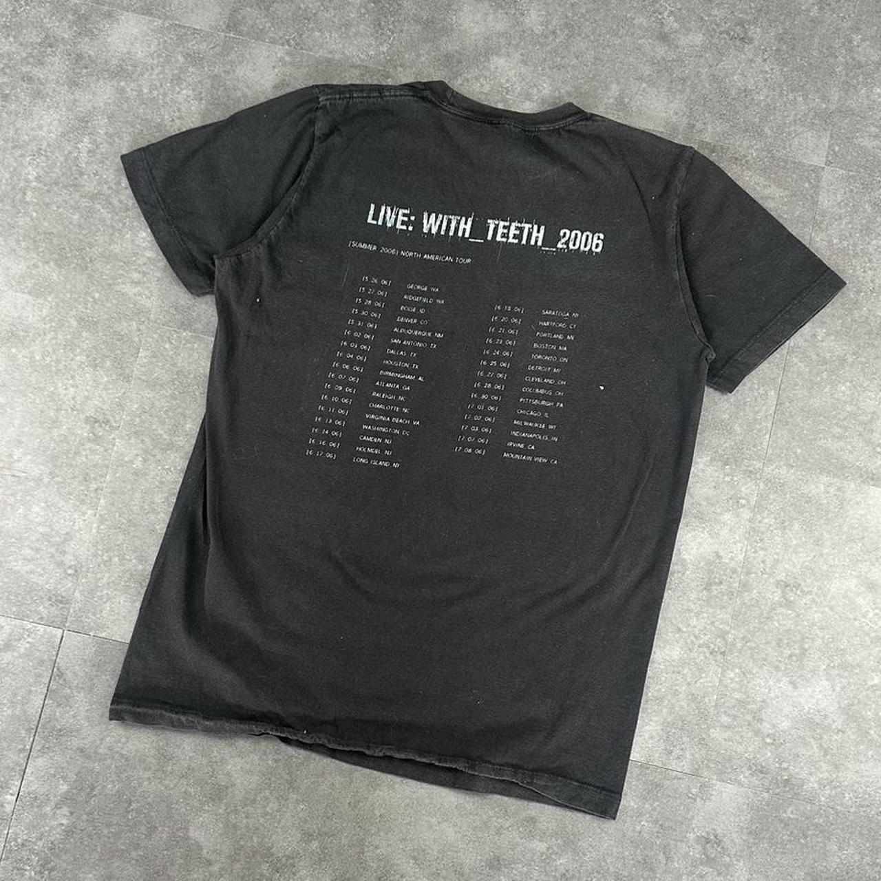 Nine Inch Nails Tour 2000s logo Print Logo graphic T shirt