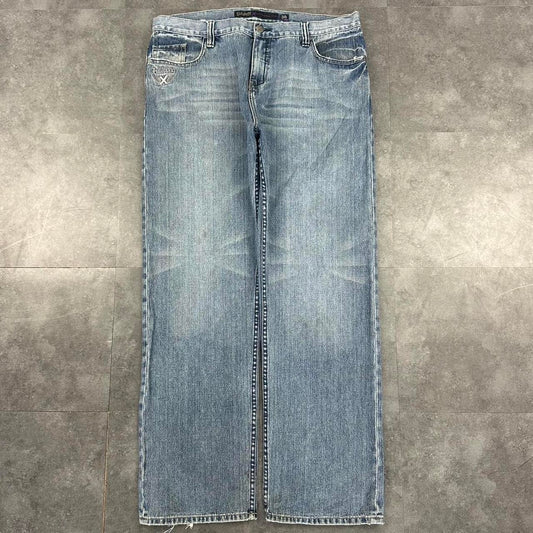 Billabong 2000s denim streetwear embroidered jeans