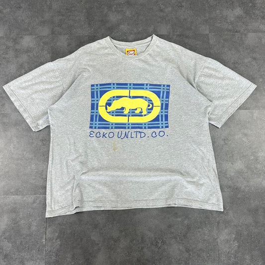 Ecko Unltd T 2000s Print Logo design graphic boxy fit T shirt