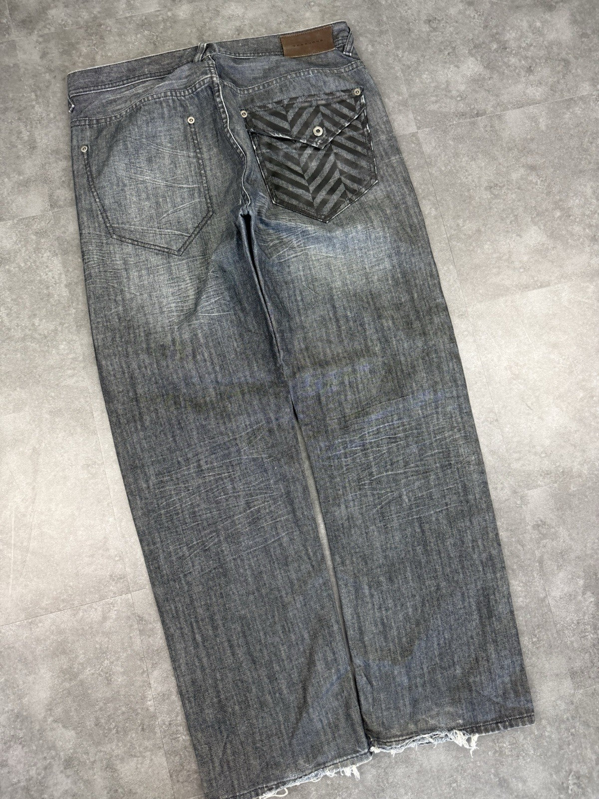 Sean John 2000s Hip Hop Baggy Jeans 90s Y2K Vintage Skate Embroidered 36W 32L