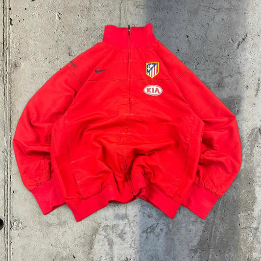Vintage Nike 2000s athletico Madrid football track jacket