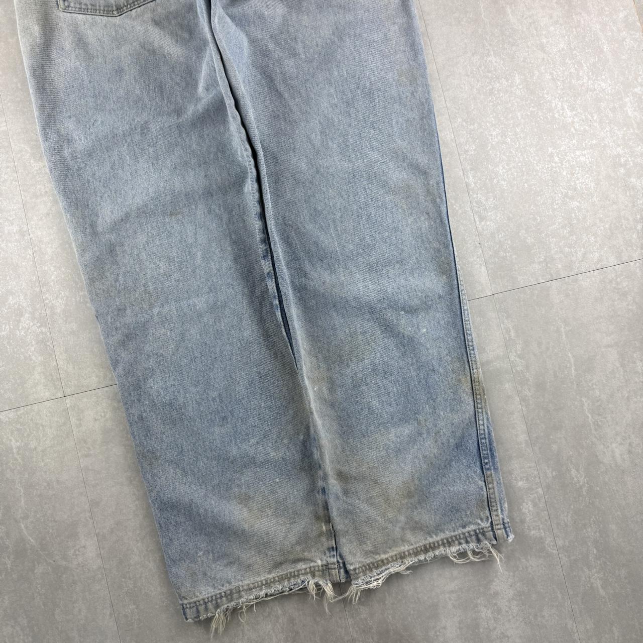 Fubu distressed hiphop 2000s embroidered jeans